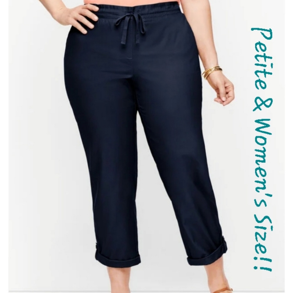 👀50% OFF👖NWT‼️ Talbots brand Soft Twill Slim Leg Crop Pants